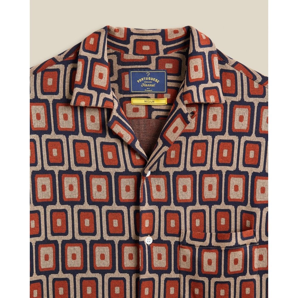 Geometric Knit Shirt