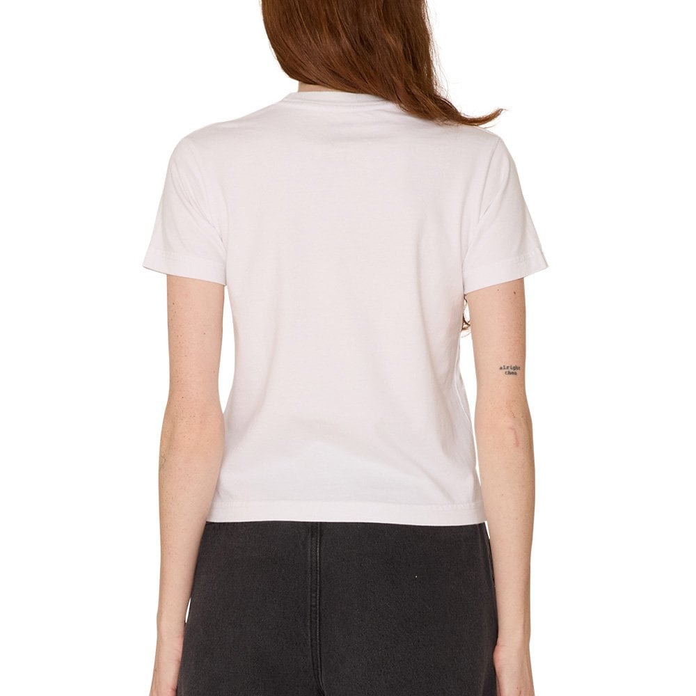 Women's Make Art Not War II Custom Kaylin Tee, White