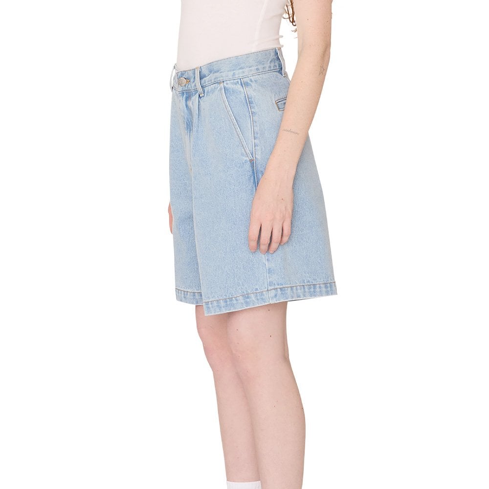 Women's Eli II Denim Pleated Short - Cirrus