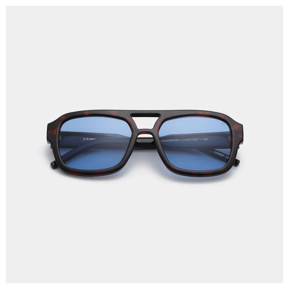 Kaya Sunglasses - Demi-Tortoise Blue Lense