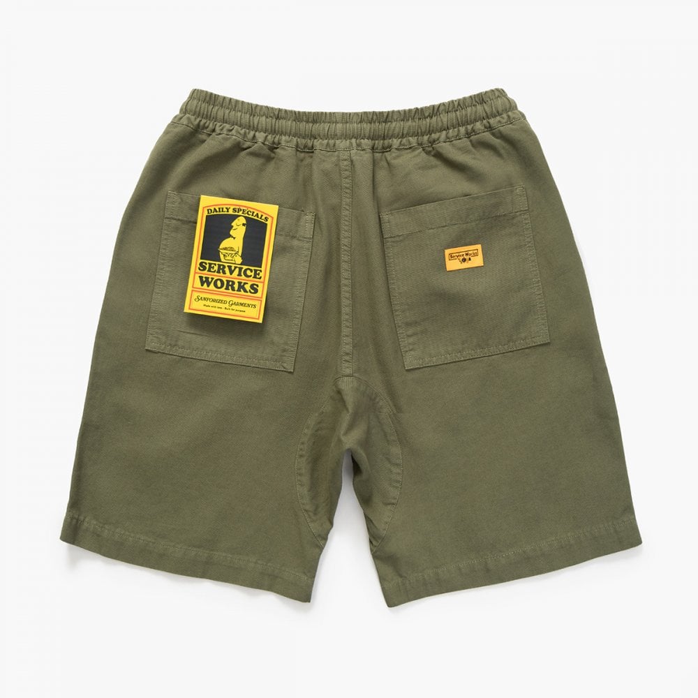Canvas Chef Shorts - Olive