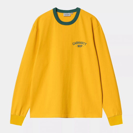 L/s 89 Ringer T-shirt Quince/rainforest