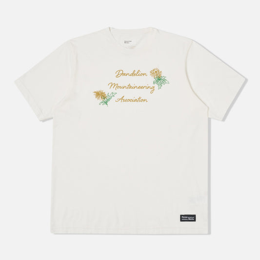 Universal Works X Flower Mountain Dandelion Mountaineering Tee - Ecru