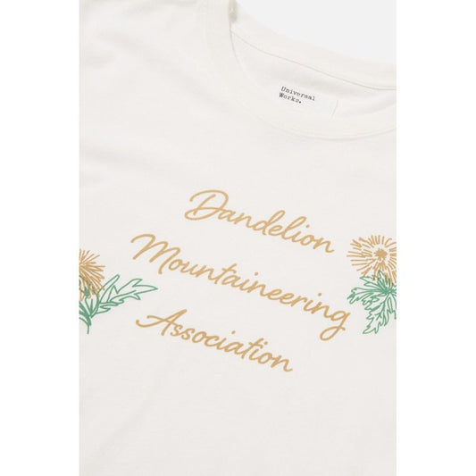 Universal Works X Flower Mountain Dandelion Mountaineering Tee - Ecru