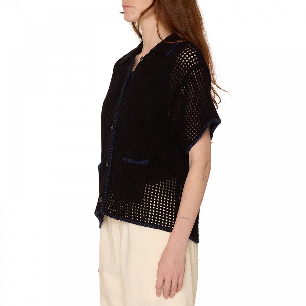 Women's Pilar Crochet S/S Cardigan