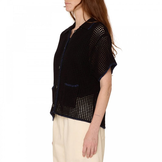 Women's Pilar Crochet S/S Cardigan