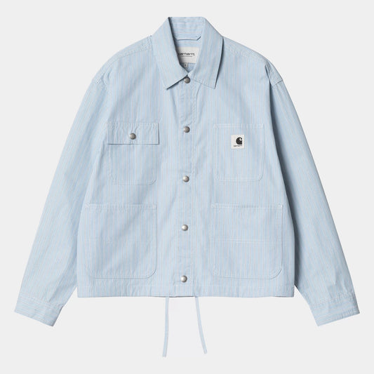 Women's Nota Shirt Jac - Bova Stripe, Bluebird