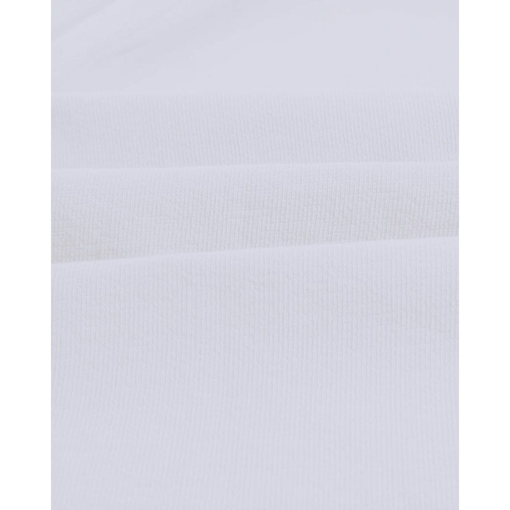 Dean Textured Organic Cotton T-Shirt - White