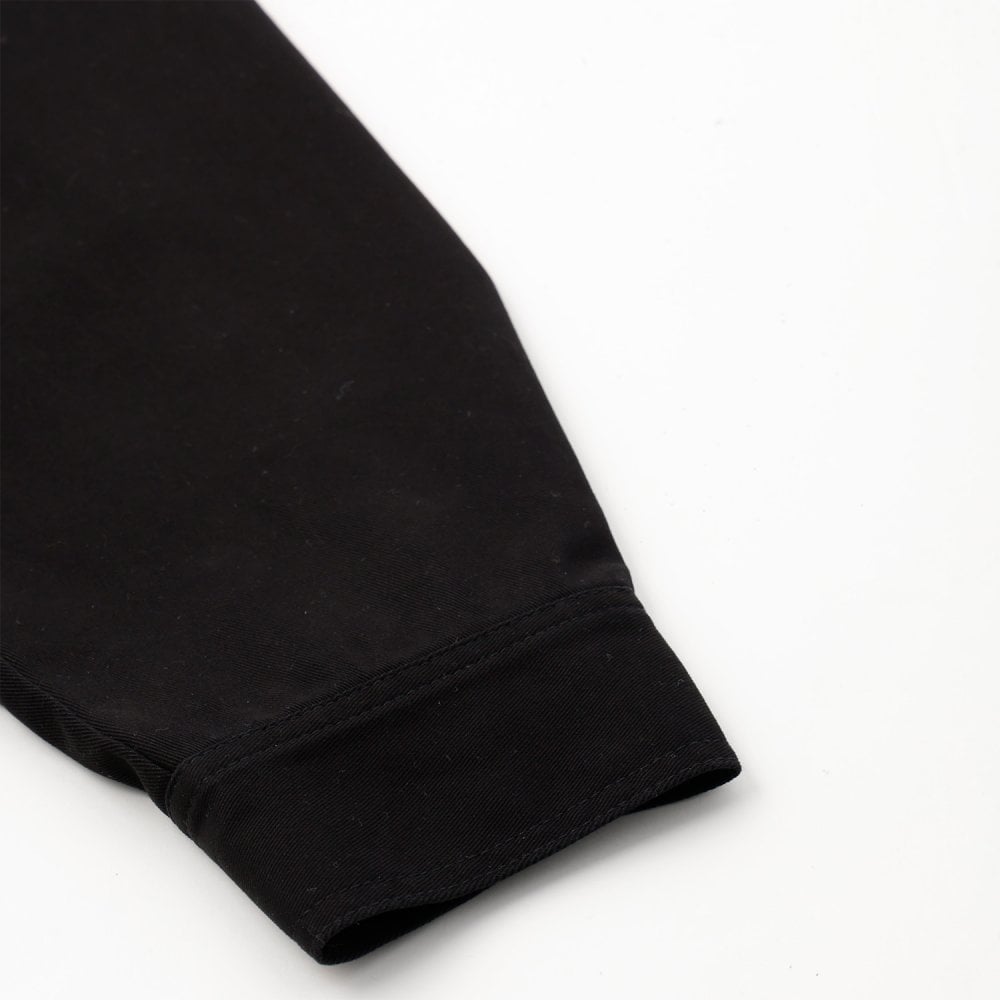 Embroidered Work Jacket - Black