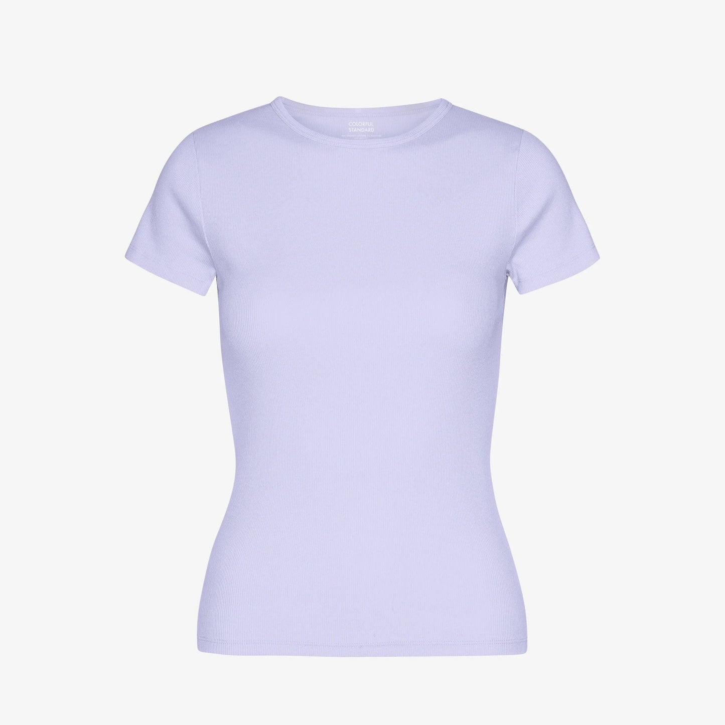 Women's Organic Rib Ss T-shirt - Soft Lavender