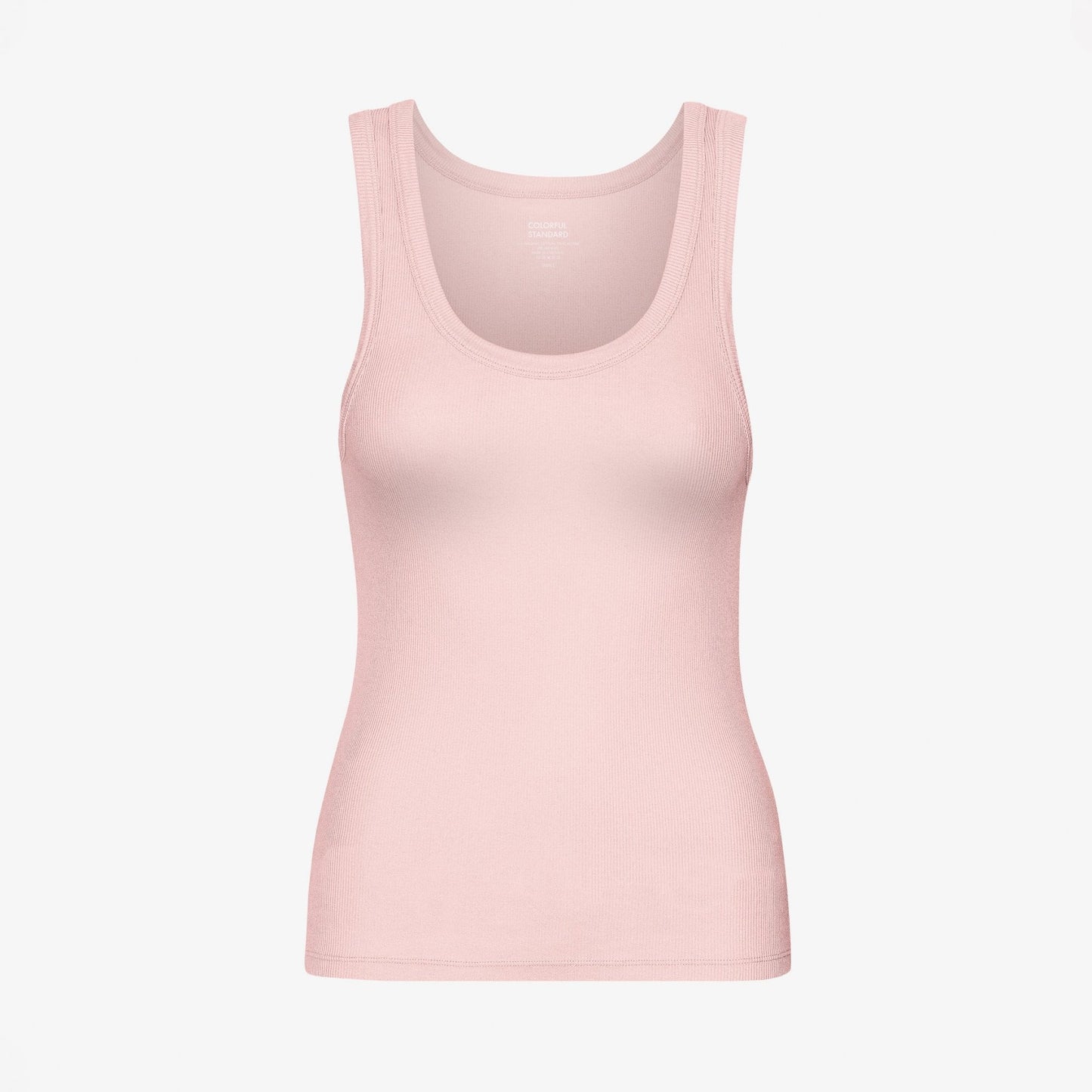 Women's Organic Rib Tank Top - Faded Pink