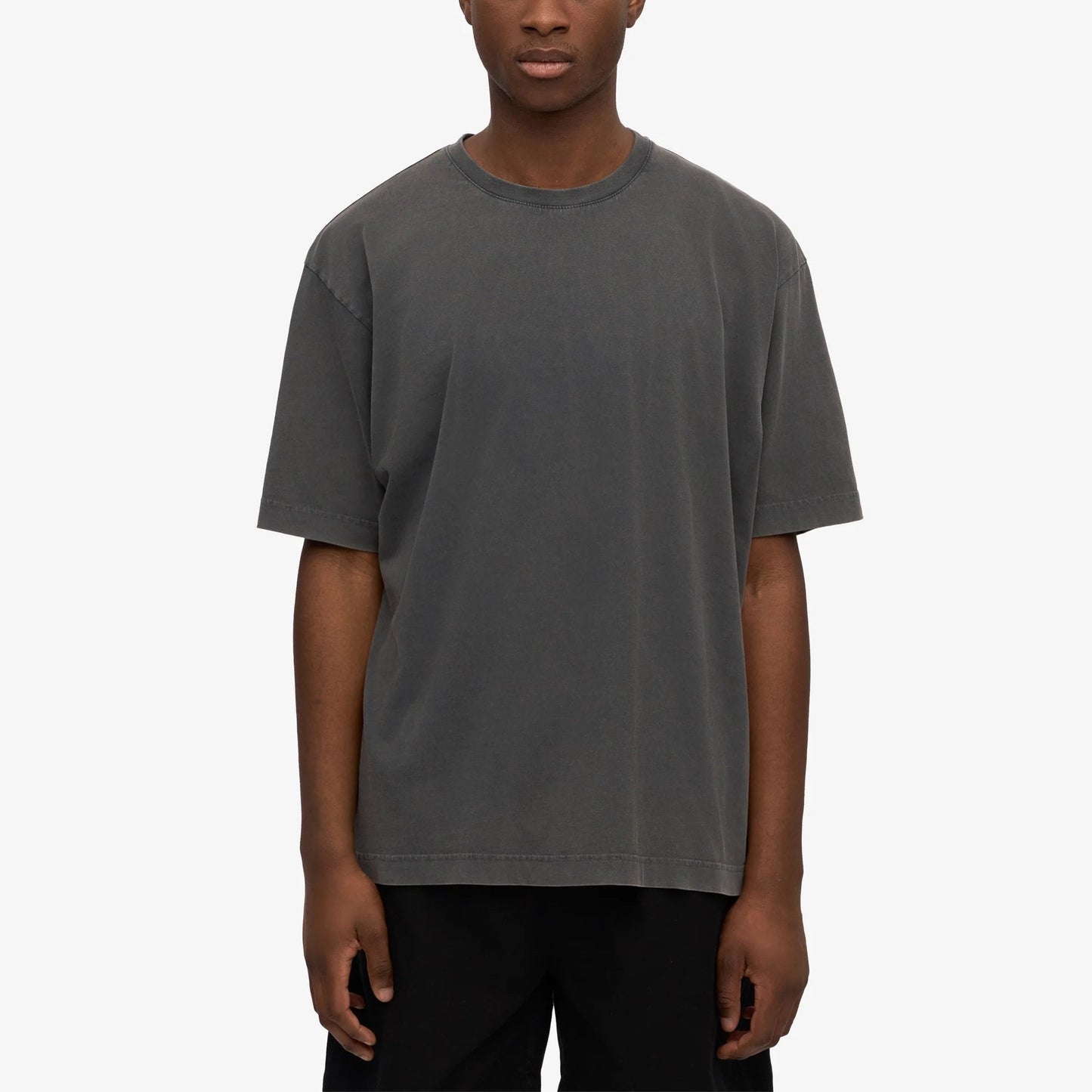 Oversized Organic T-Shirt - Faded Black