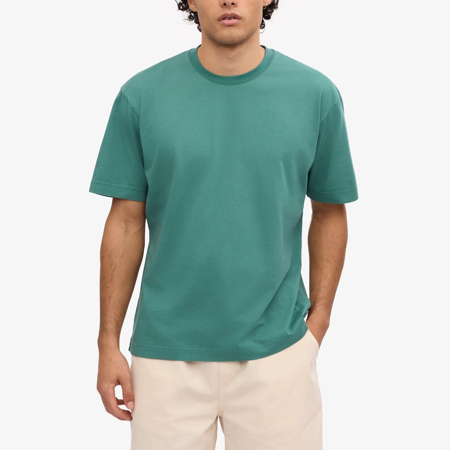 Oversized Organic T-Shirt - Pine Green