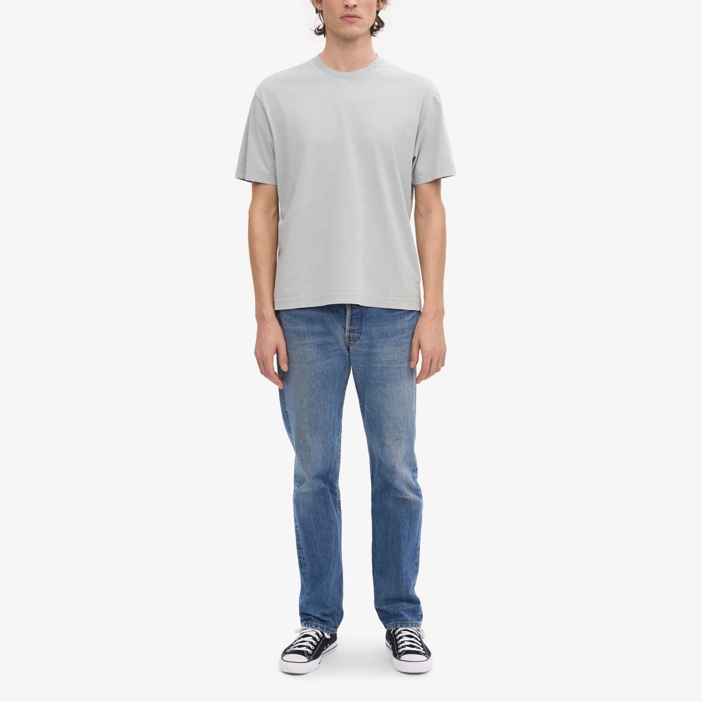 Oversized Organic T-Shirt - Faded Grey