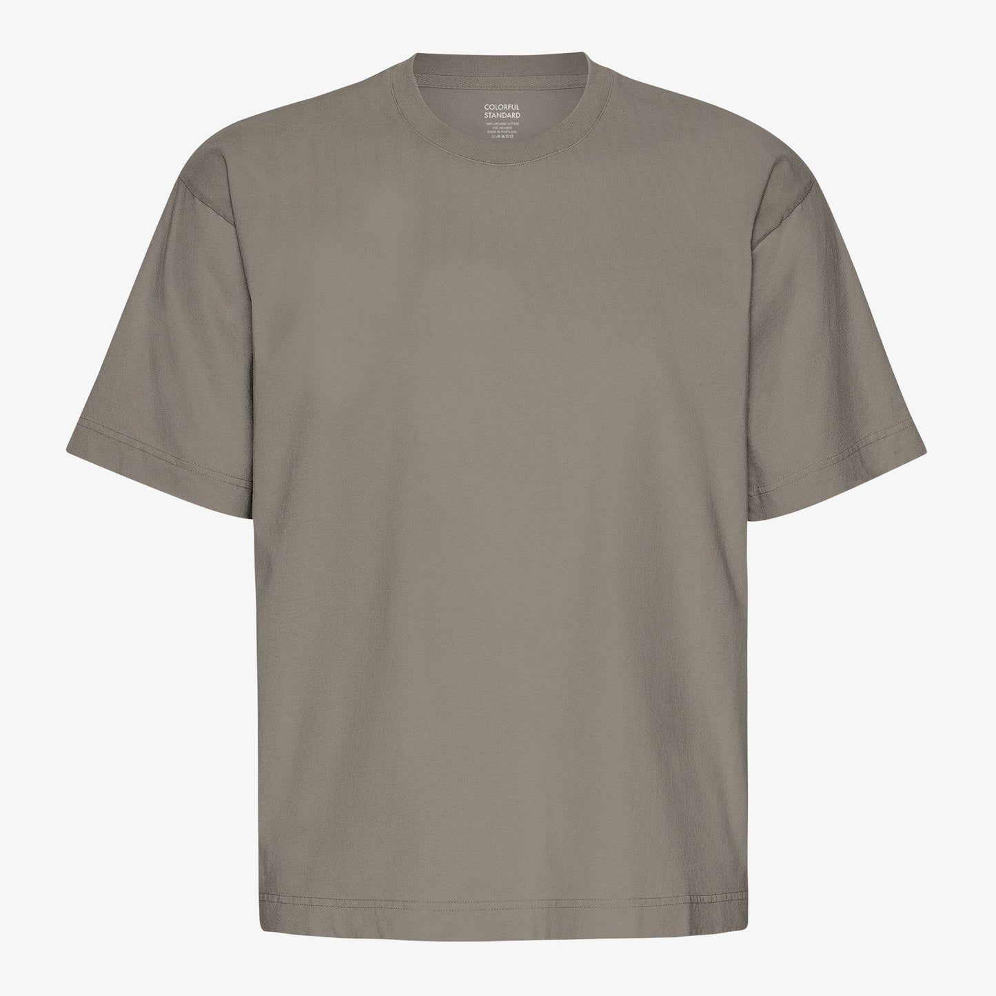 Oversized Organic T-Shirt - Misty Brown