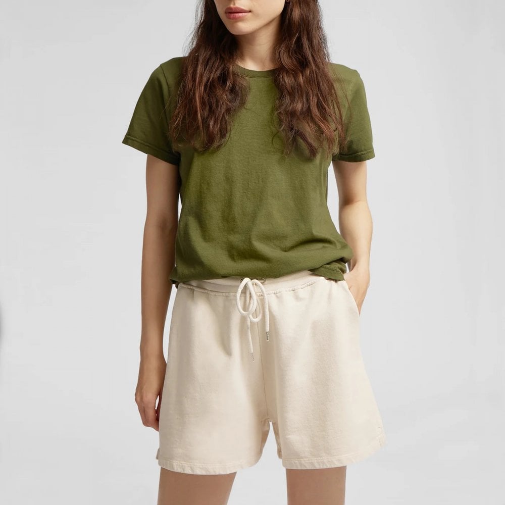 Women's Organic Sweatshorts - Soft Yellow