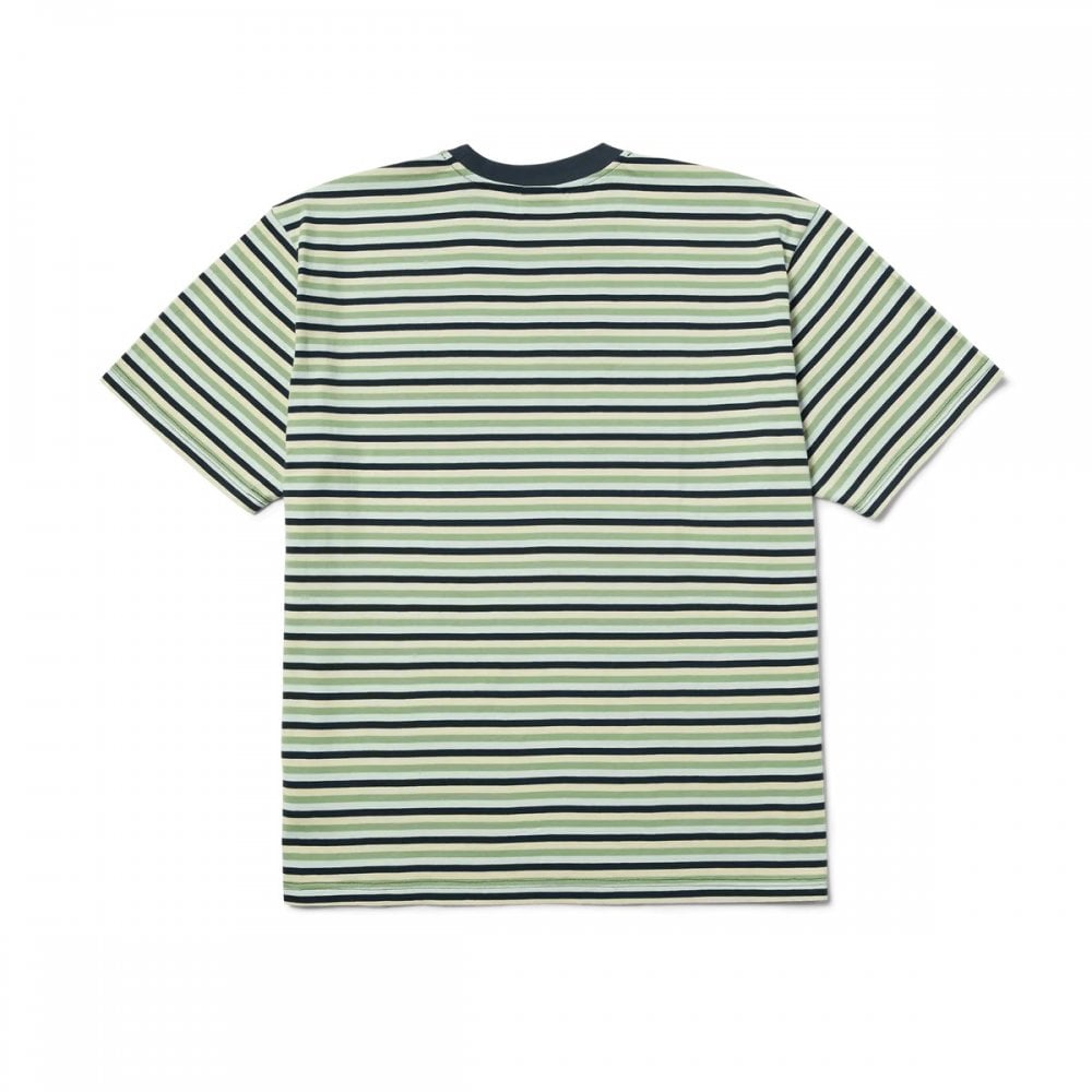 Apollo Striped S/s Knit Tee - Blue
