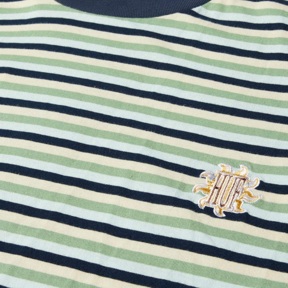 Apollo Striped S/s Knit Tee - Blue