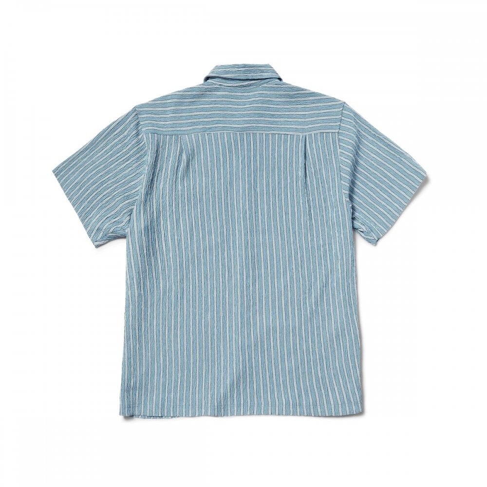 Apollo S/S Striped Shirt - Pool Blue