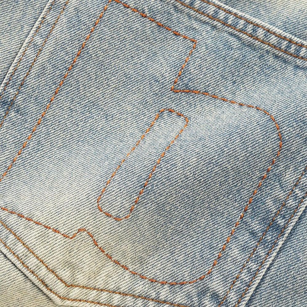 Ace Denim Jeans - Distressed Light Blue
