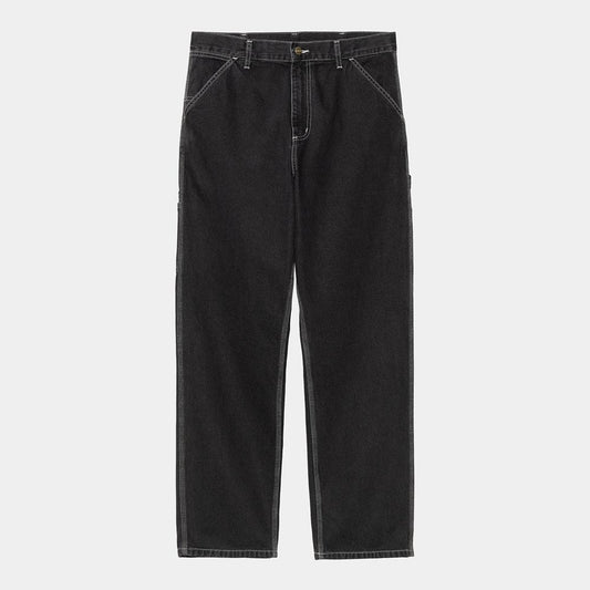 Single Knee Pant - Black Rinsed