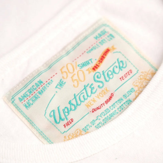 The 50/50 Upcycled Cotton Classic Tee - White