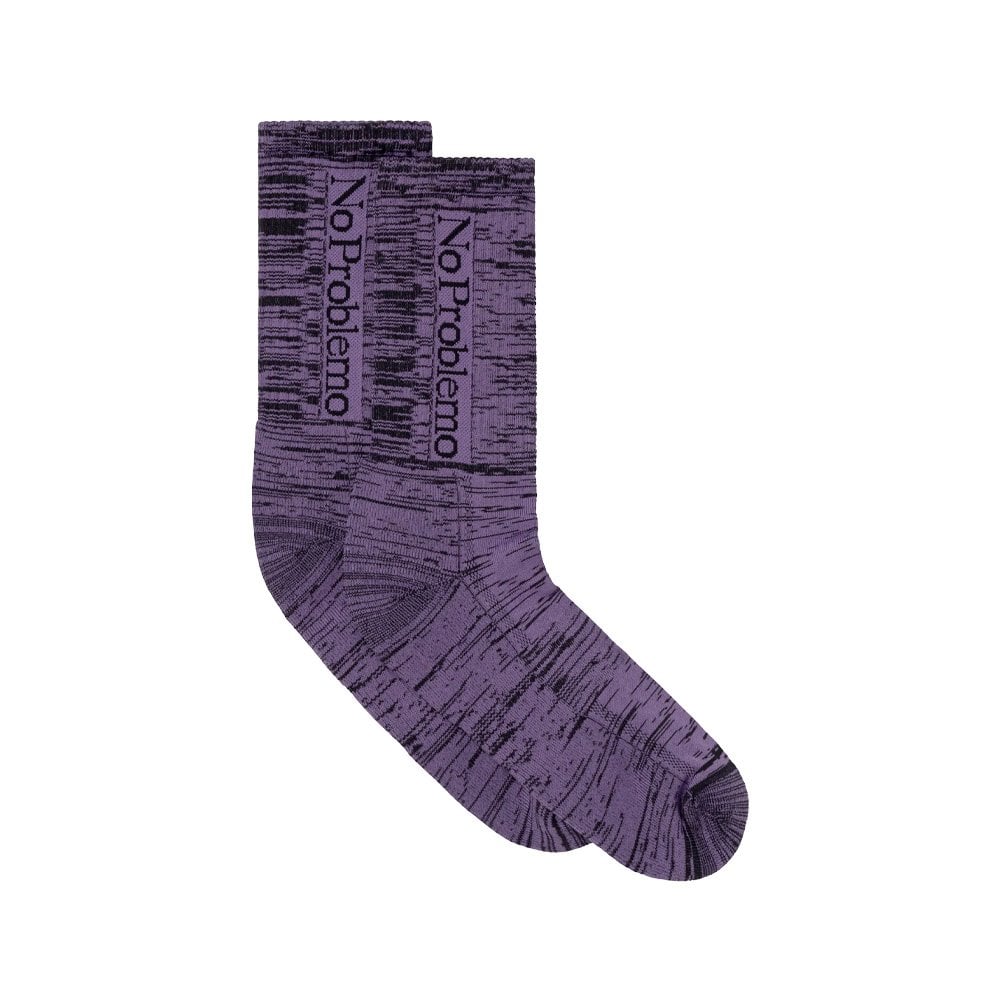 No Problemo Glitch Sock - Purple