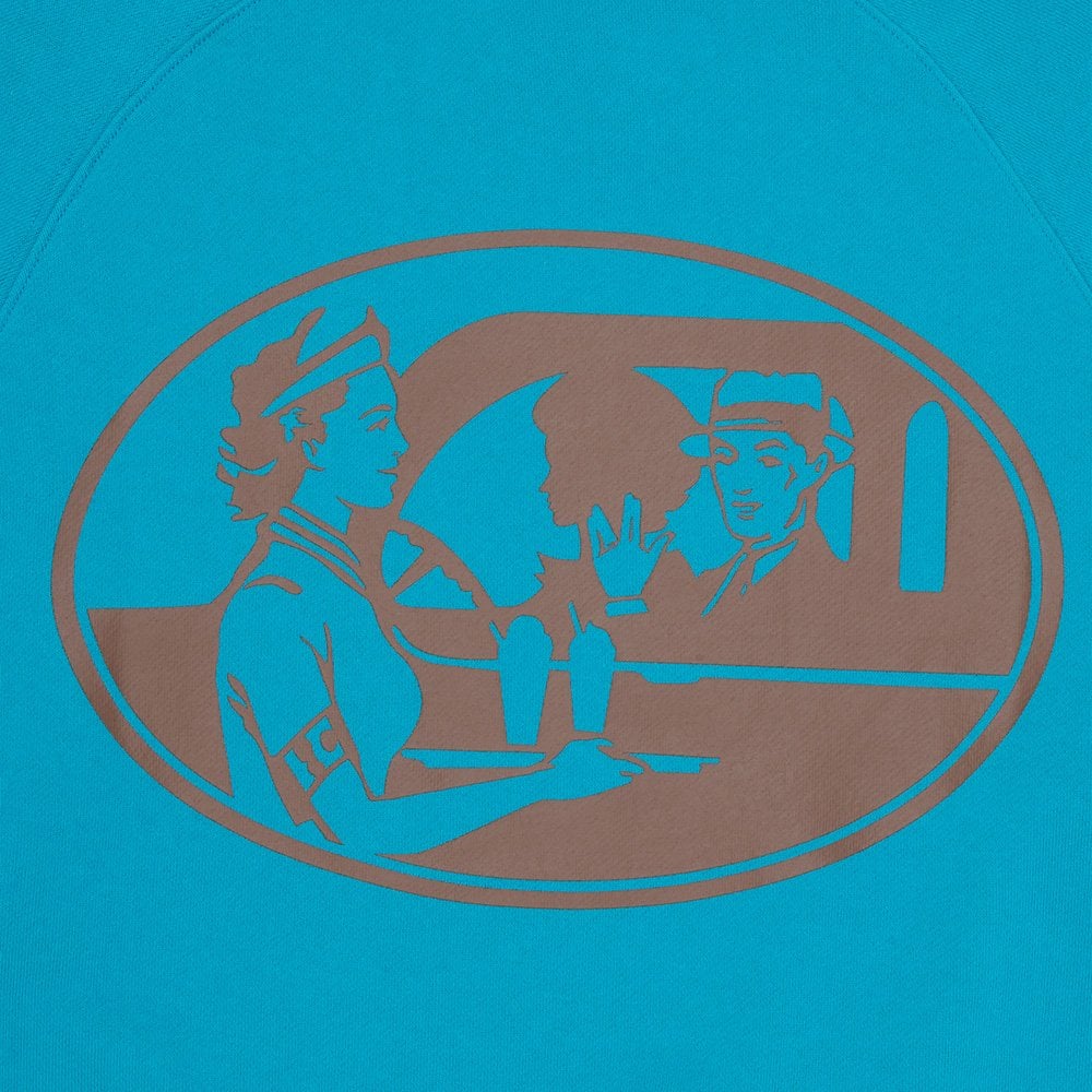 Sticker Crewneck - Teal