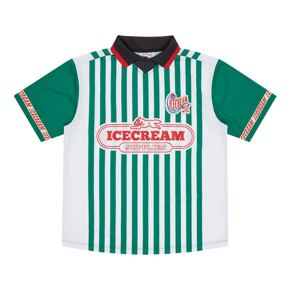 Striped Football Shirt - Green