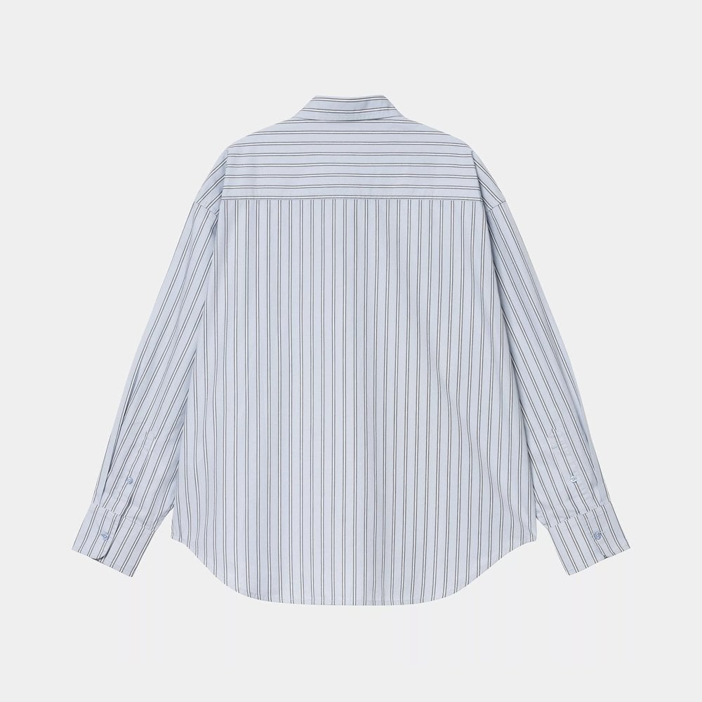 W' L/S Grimsby Shirt, Blue Fog