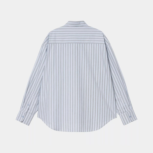 W' L/S Grimsby Shirt, Blue Fog
