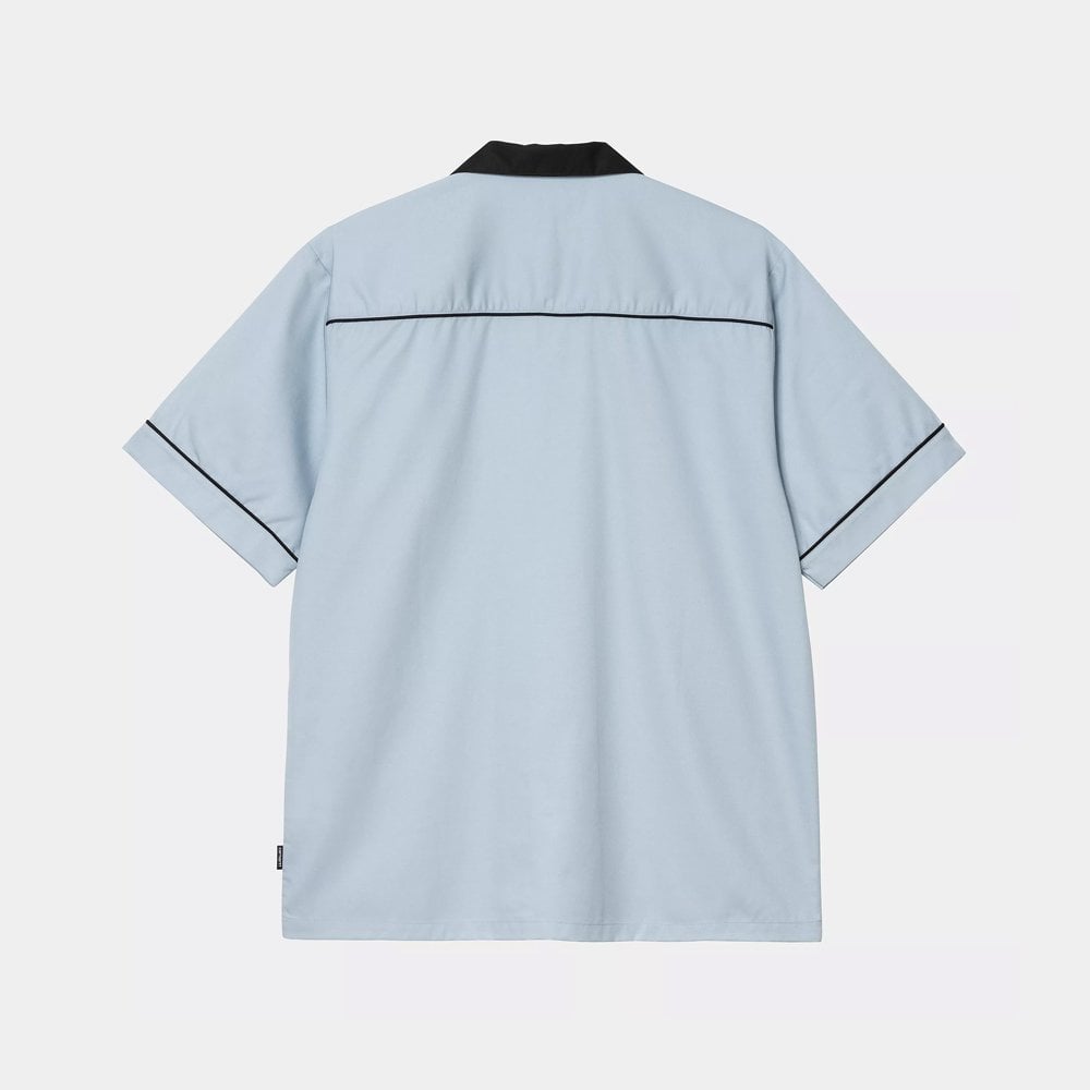 S/S Bowl Shirt, Blue Fog / Black