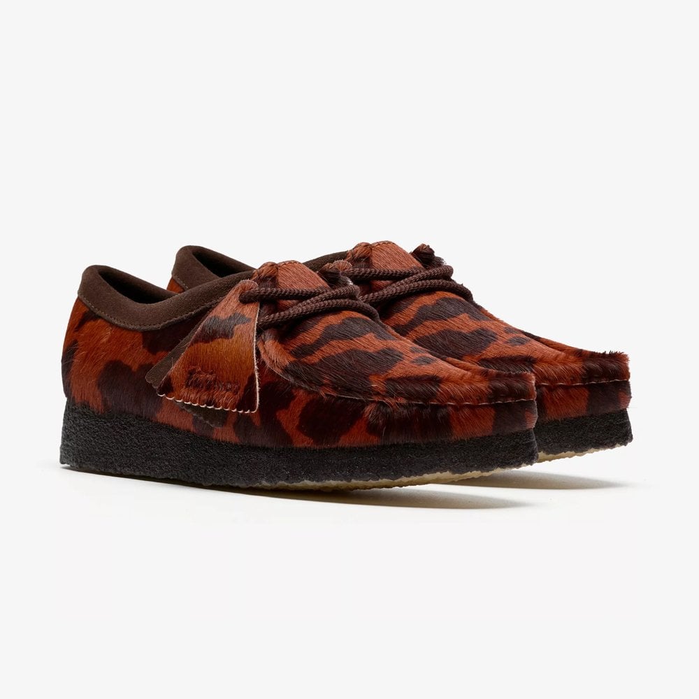 W' Wallabee - Brown Cow Print