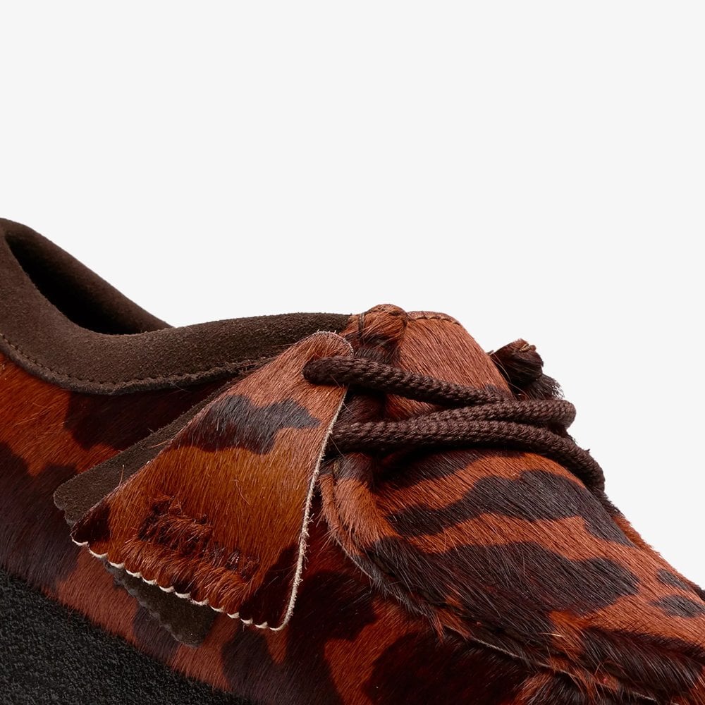 W' Wallabee - Brown Cow Print