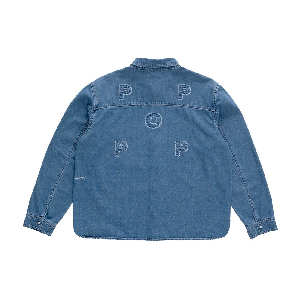Applique Logo Denim Shirt - Rinsed
