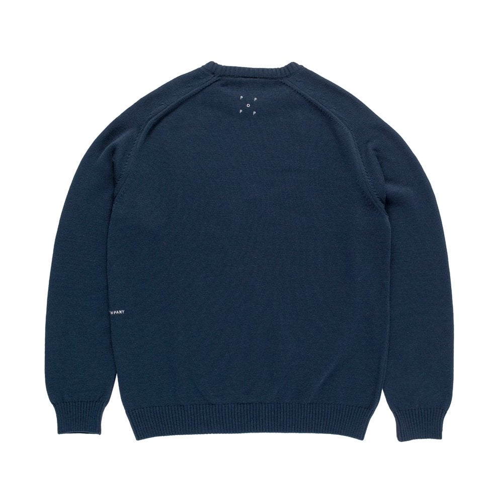Knitted Joy Crewneck - Navy