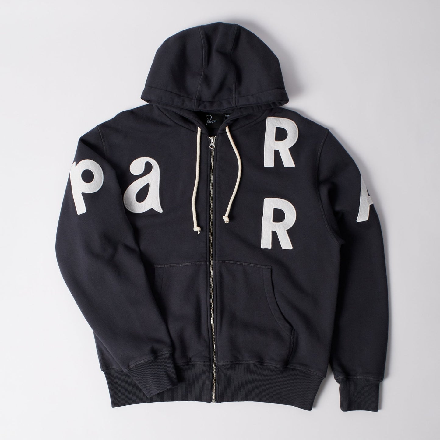 Word Salad Zip Hooded Sweat Dark Navy