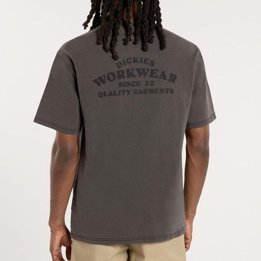 Christiana SS Garment Dyed Tee, Black