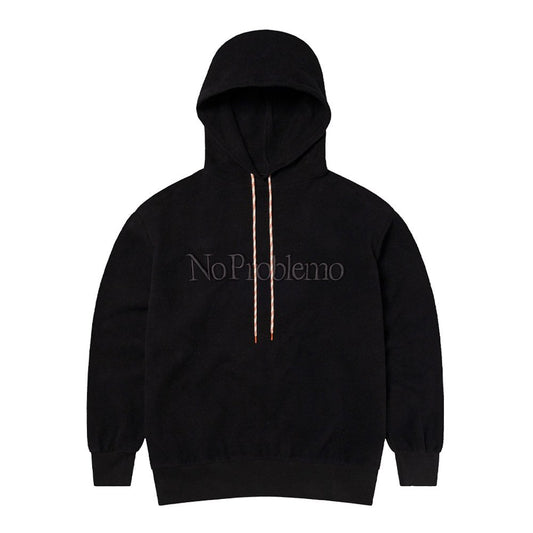 No Problemo Reverse Fleece Hoodie - Black