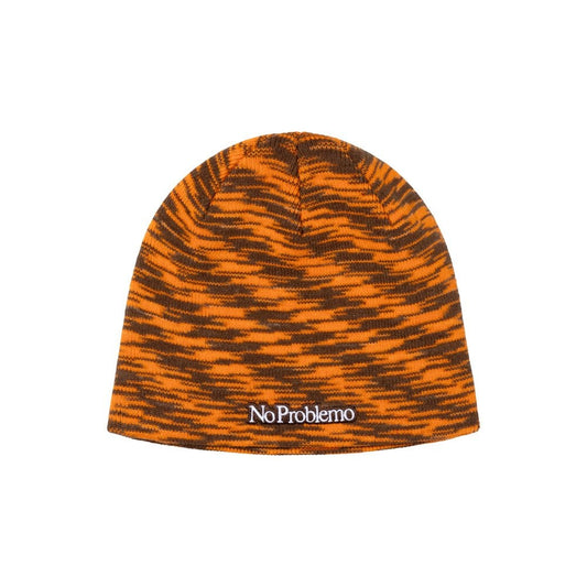 No Problemo Glitch Skull Hat - Orange