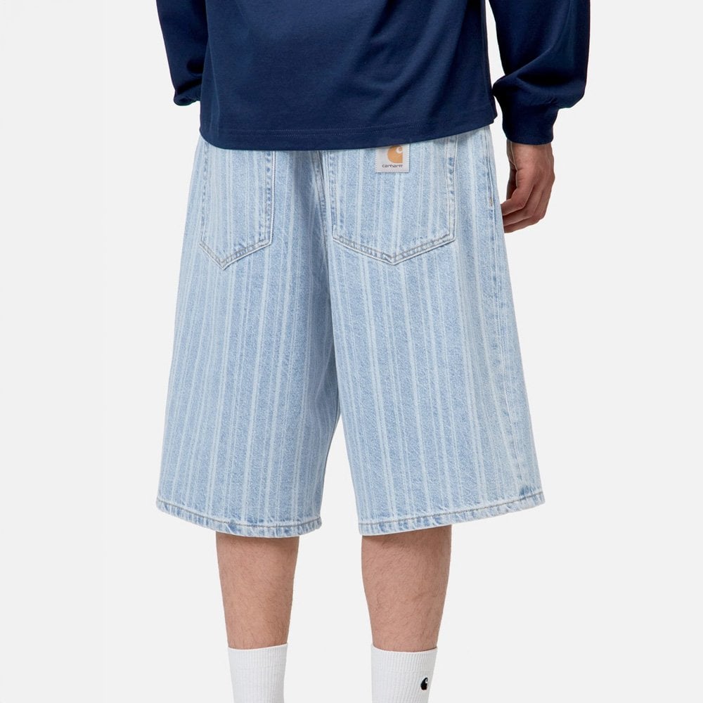 Rylan Short - Rylan Stripe, Blue Stone Bleached