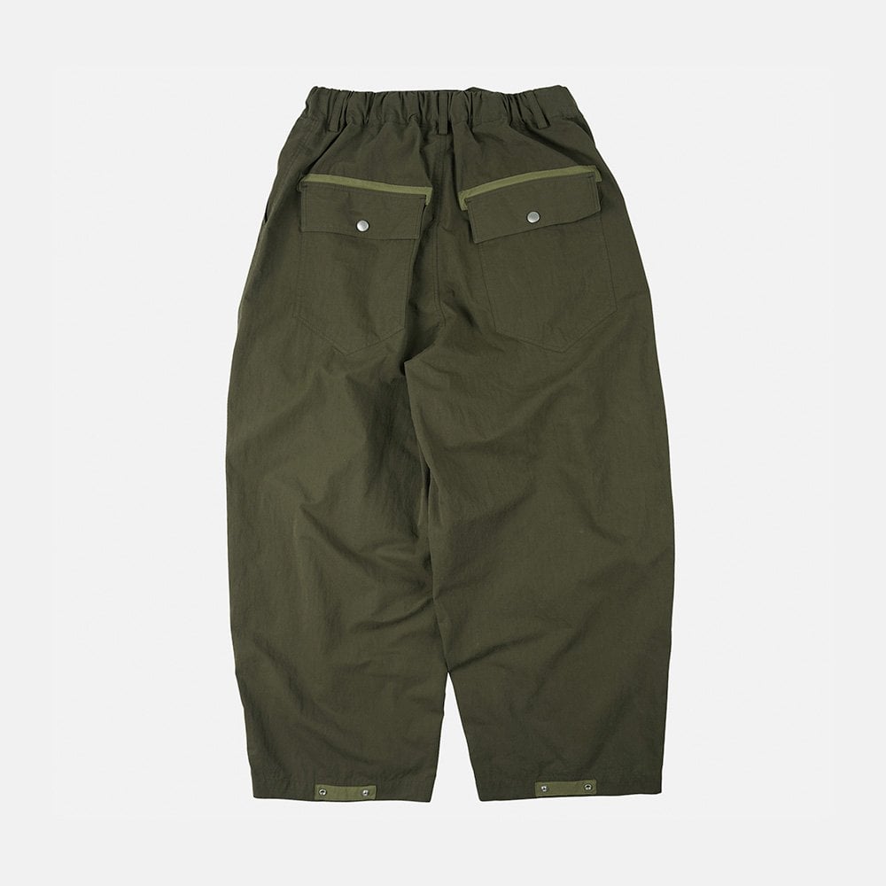 Fold Fatigue Wide Pants
