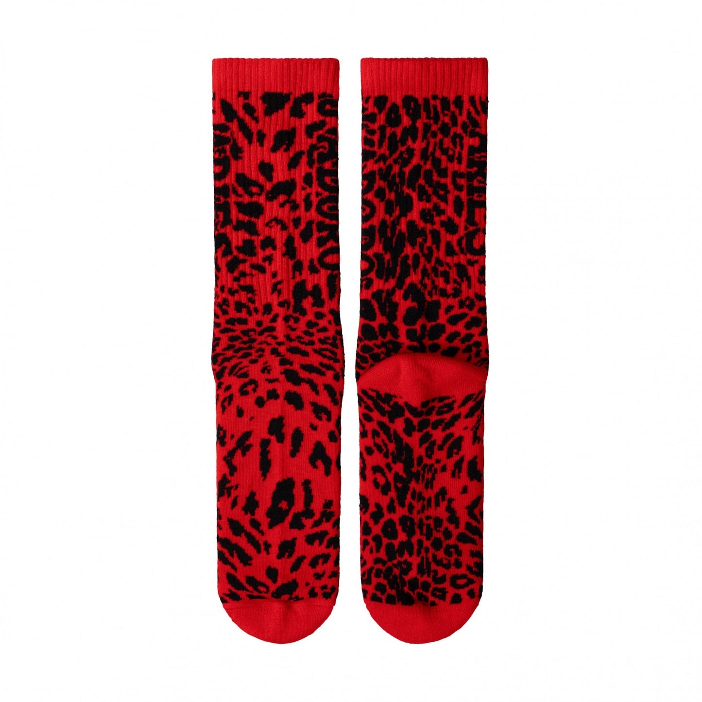 J'Adoro Aries Leopard Sock - Red