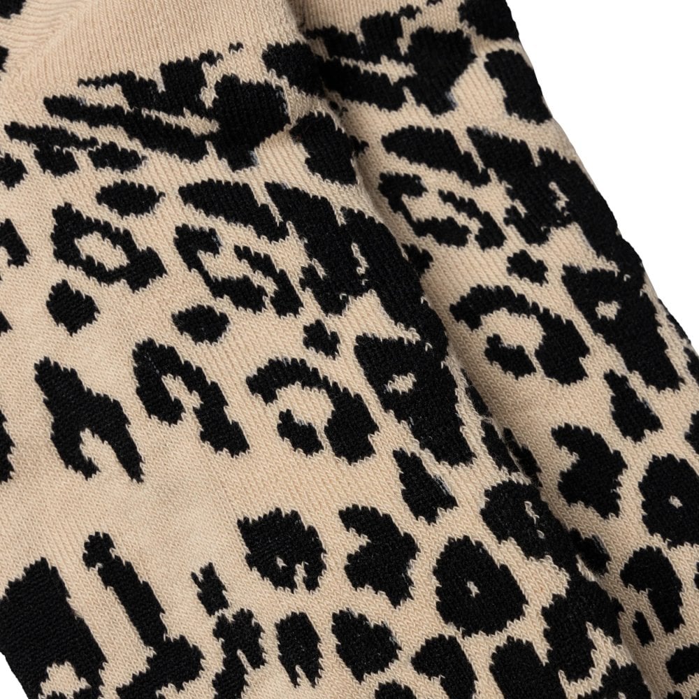J'Adoro Aries Leopard Sock - Beige