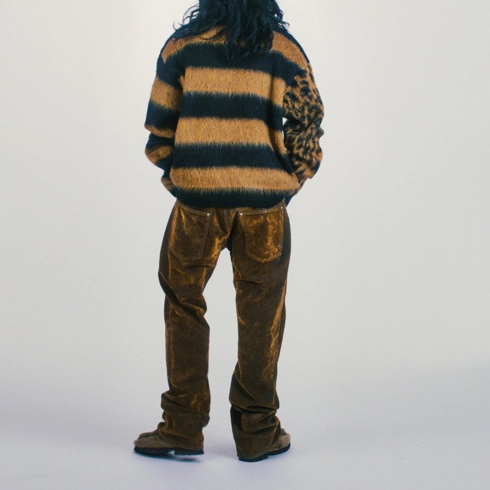 Brushed Leopard Sweater - Brown