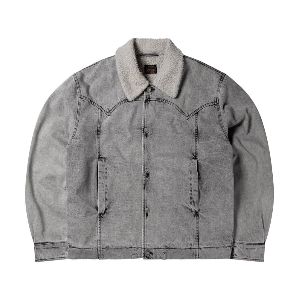 Sherpa Denim Car Coat