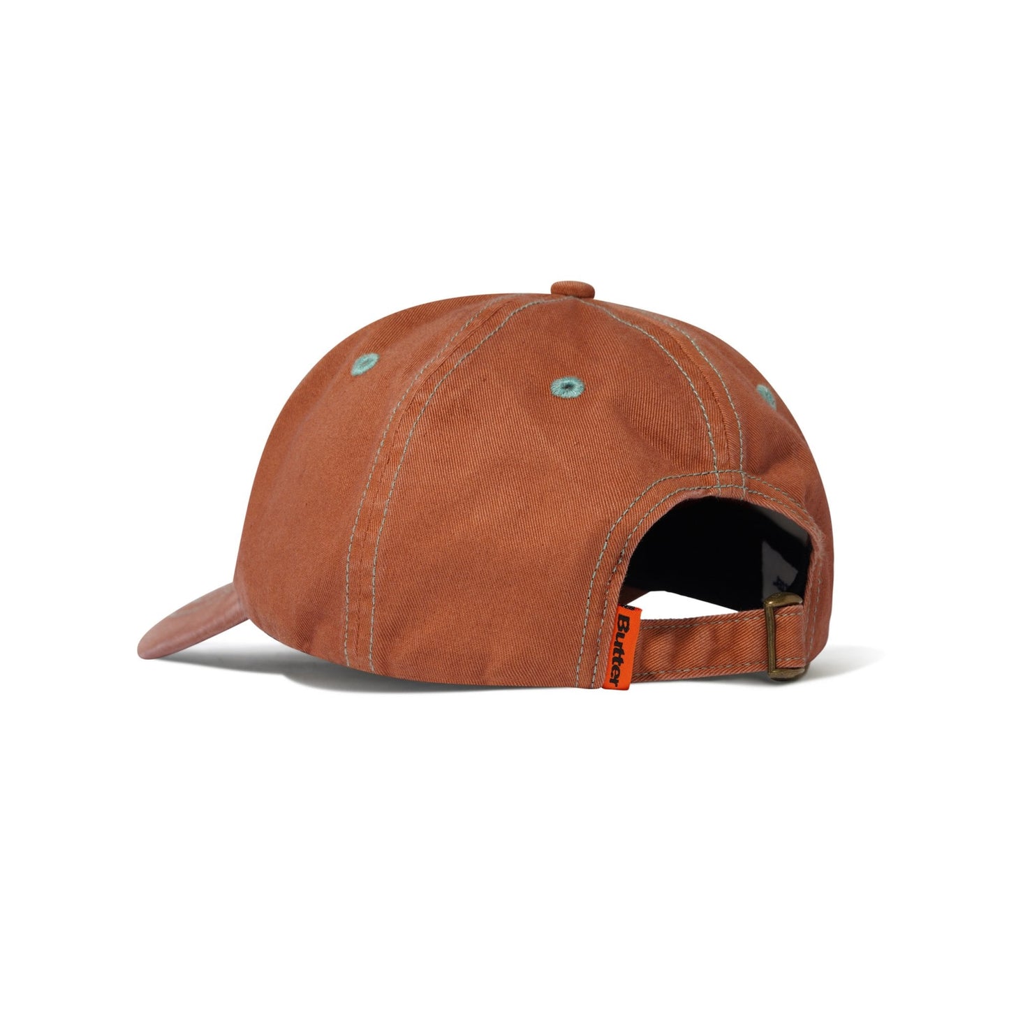Rounded Logo 6 Panel Cap - Washed Sangria