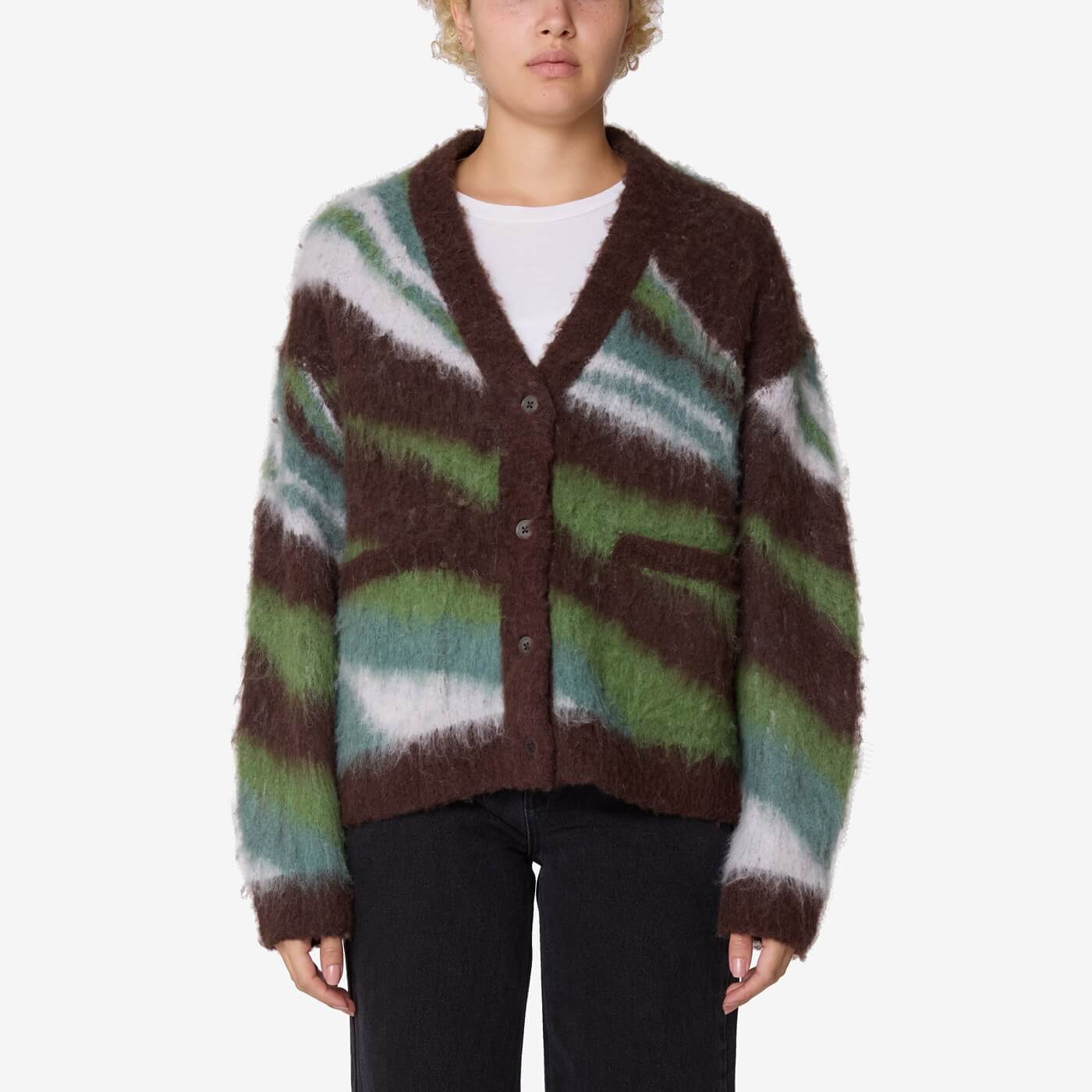 Delirium Cardigan - Brown Multi