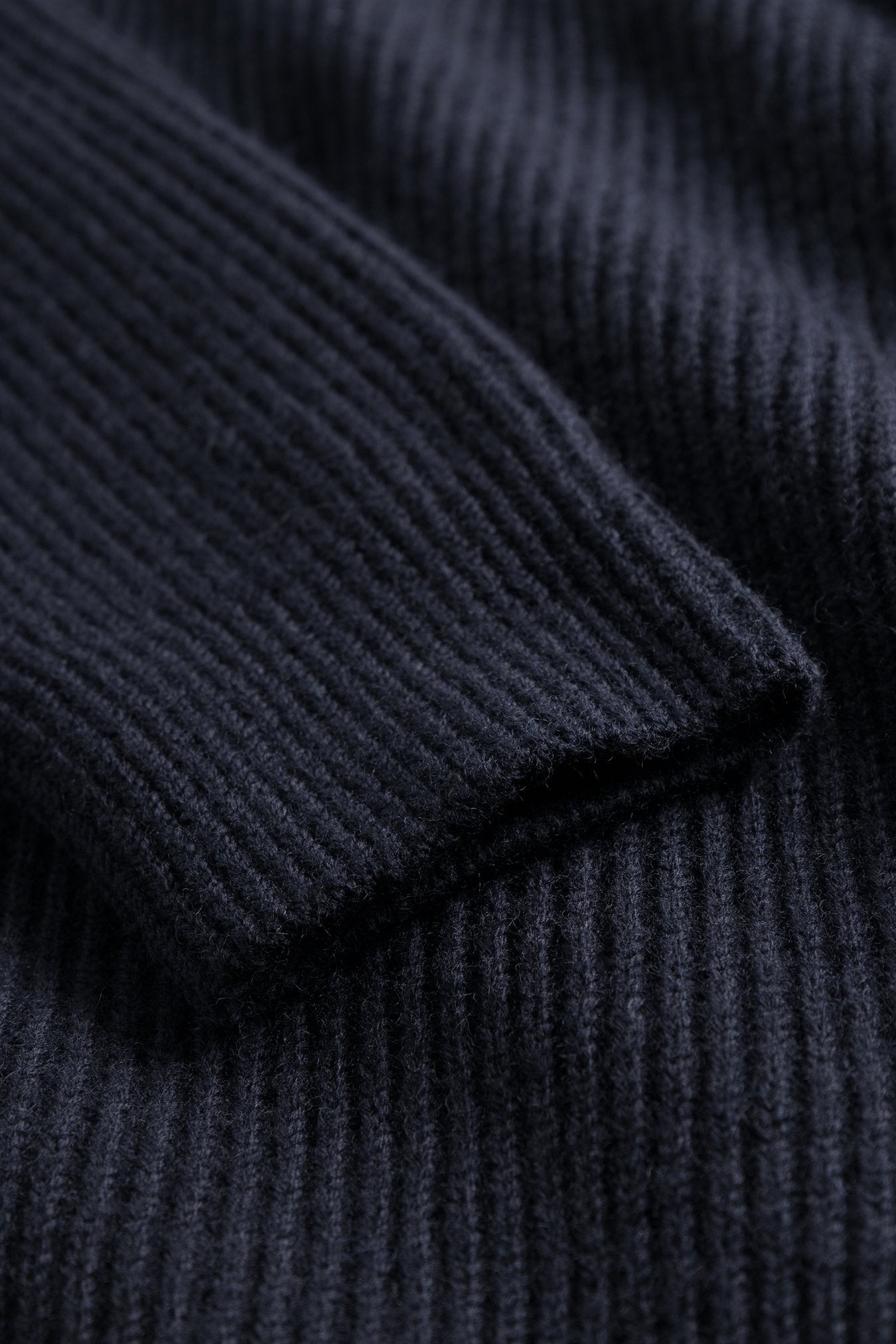 Hagen Cotton Wool Jacket - Dark Navy