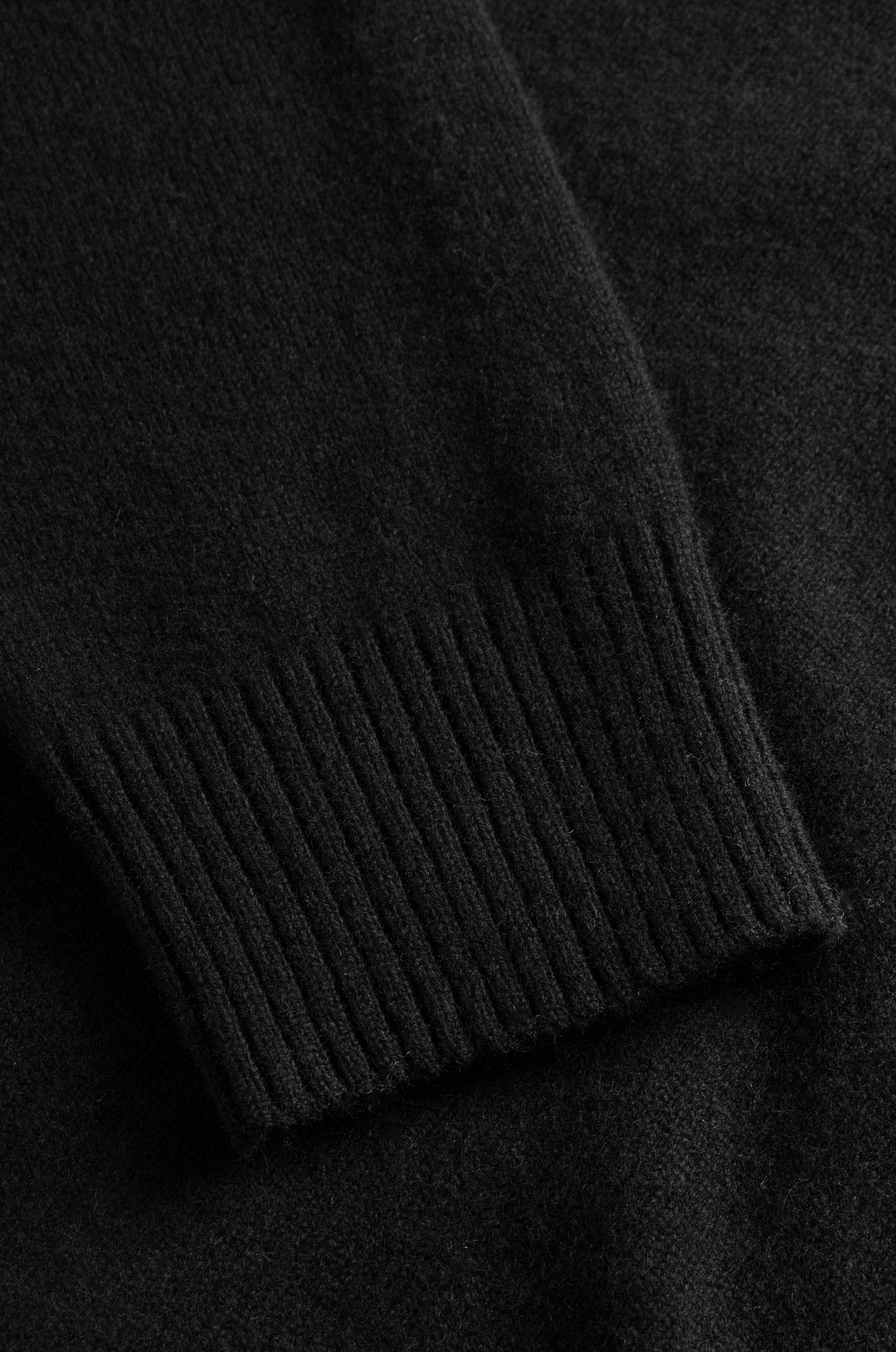 Norse Standard Merino Lambswool Polo - Black